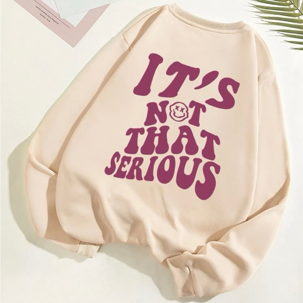 cream crew neck
